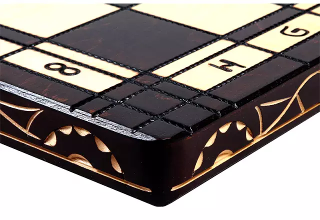 Grand Jeu d’Echecs César II en Bois Pliable - Hauteur de Roi 14 cm