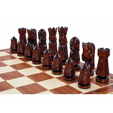 Schaakspel Château Groot Formaat in Hout – Bord 59 cm