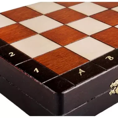 Jeu d'Échecs Magnétique 35x35 cm – Echiquier Magnetique en Bois avec Pièces Staunton