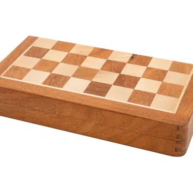 Étui de rangement élégant pour jeu d'échecs en bois massif - Le Palais Des Echecs
