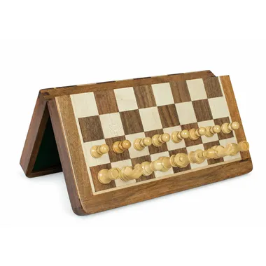 Schaakspel in hout met symmetrische opstelling, ideaal voor liefhebbers - Le Palais Des Echecs