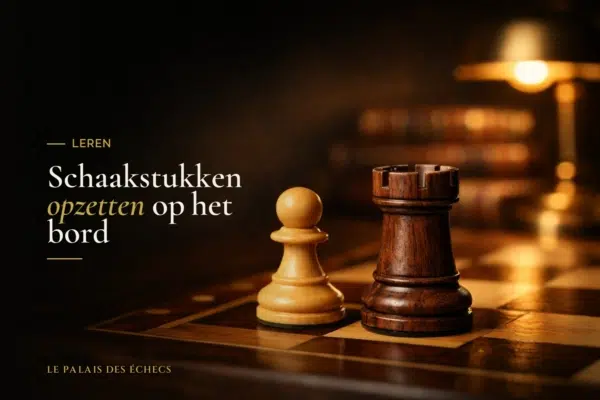 Schaakstukken opzetten op het bord