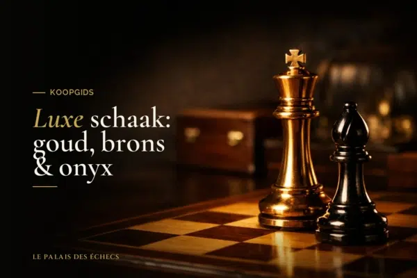 Luxe schaak: goud, brons & onyx